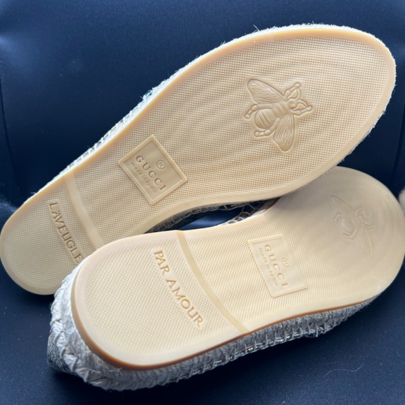 GUCCI Bee GG Supreme Espadrilles | EU 37 - NEW, Never Worn - Picture 7 of 12